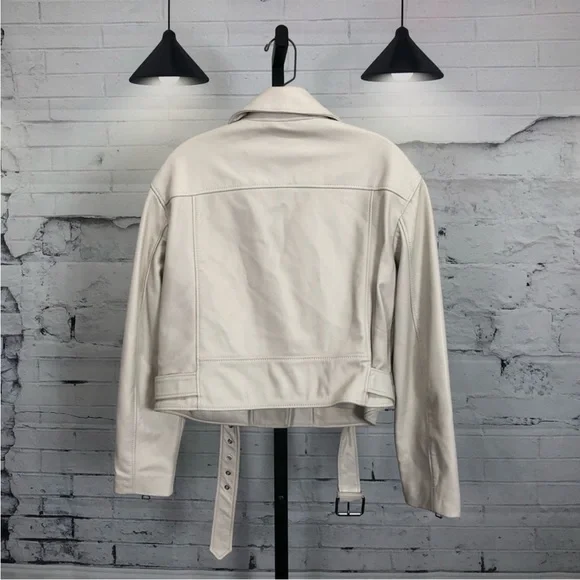 All Saints Anderson Leather Moto Jacket Jackets Coats